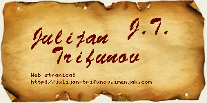 Julijan Trifunov vizit kartica